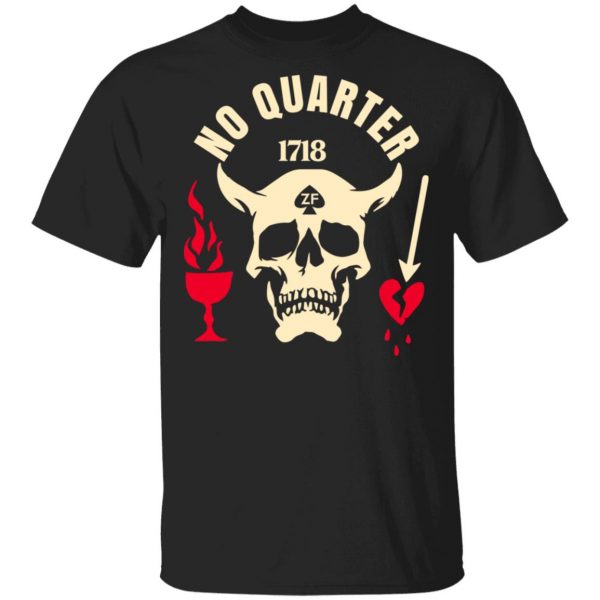 Black Beard No Quarter 1718 T-Shirts 1