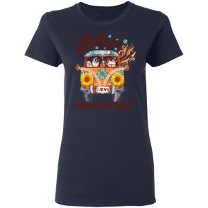 A Girl And Her Bulldog Living Life In Peace T-Shirts 19