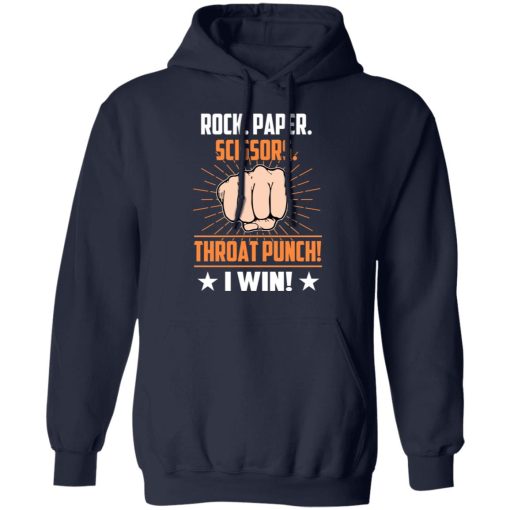 Rock Paper Scissors Throat Punch I Win T-Shirts 11