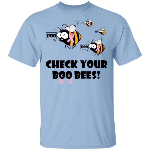 Breast Cancer Awareness Check Your Boo Bees T-Shirts 1