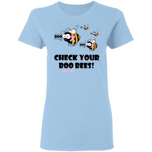 Breast Cancer Awareness Check Your Boo Bees T-Shirts 4