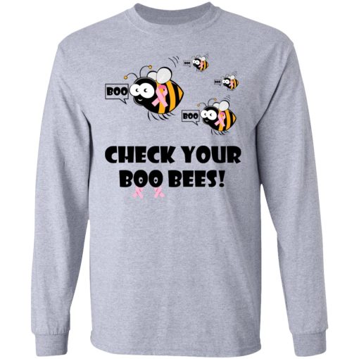 Breast Cancer Awareness Check Your Boo Bees T-Shirts 7