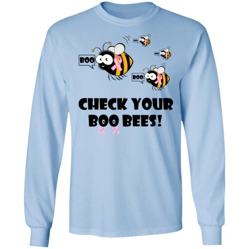 Breast Cancer Awareness Check Your Boo Bees T-Shirts 9