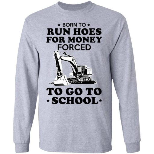 Born To Run Hoes For Money Forced To Go To School Youth T-Shirts - Image 7