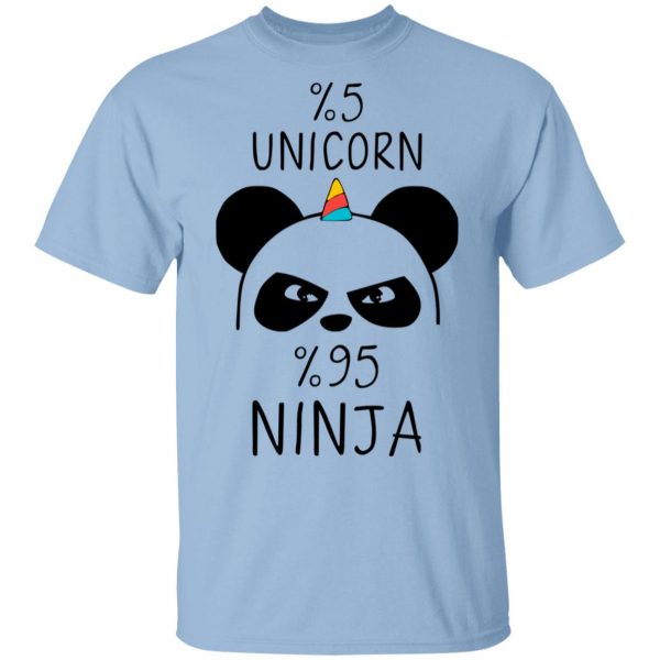 Pandacorn 5% Unicorn 95% Ninja T-Shirts 1
