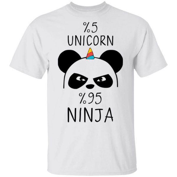 Pandacorn 5% Unicorn 95% Ninja T-Shirts 2