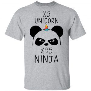 Pandacorn 5% Unicorn 95% Ninja T-Shirts 14