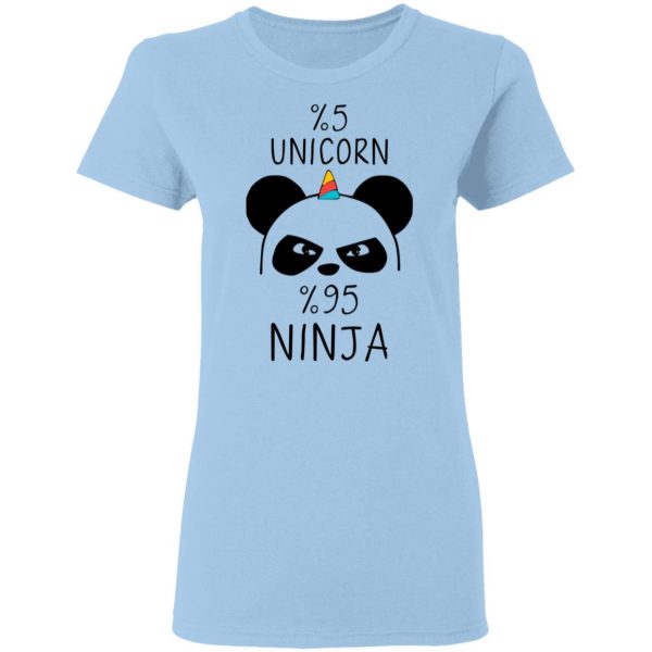 Pandacorn 5% Unicorn 95% Ninja T-Shirts 4