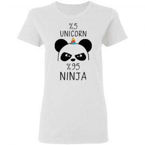 Pandacorn 5% Unicorn 95% Ninja T-Shirts 16