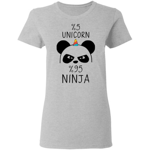 Pandacorn 5% Unicorn 95% Ninja T-Shirts 6