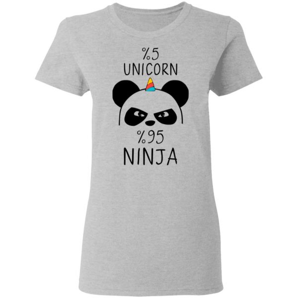Pandacorn 5% Unicorn 95% Ninja T-Shirts 6