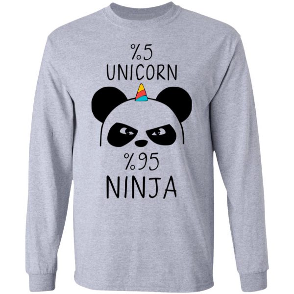 Pandacorn 5% Unicorn 95% Ninja T-Shirts 7