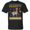 Happy Llama Llamakkah Hanukkah T-Shirts Animals