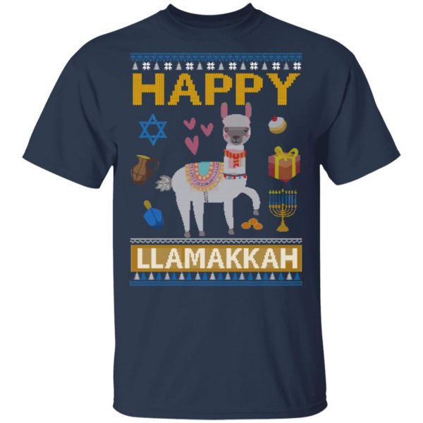 Happy Llama Llamakkah Hanukkah T-Shirts Animals 5