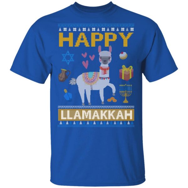 Happy Llama Llamakkah Hanukkah T-Shirts Animals 6