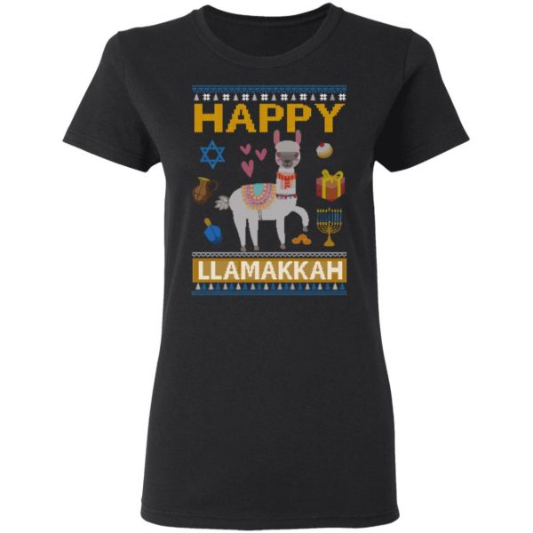 Happy Llama Llamakkah Hanukkah T-Shirts Animals 7