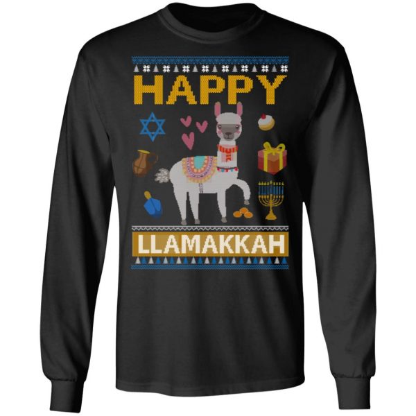 Happy Llama Llamakkah Hanukkah T-Shirts Animals 11