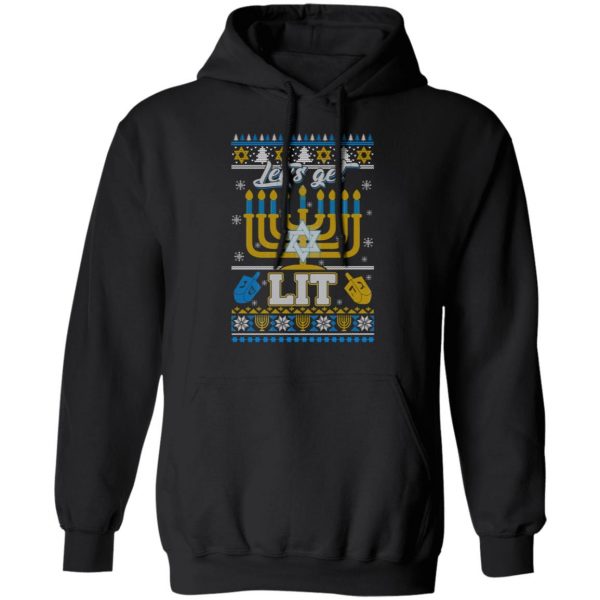 Funny Happy Hanukkah Chanukah Let’s Get Lit T-Shirts 10