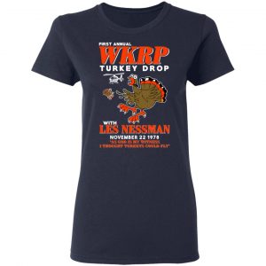 First Annual WKRP Turkey Drop With Les Nessman T-Shirts 19
