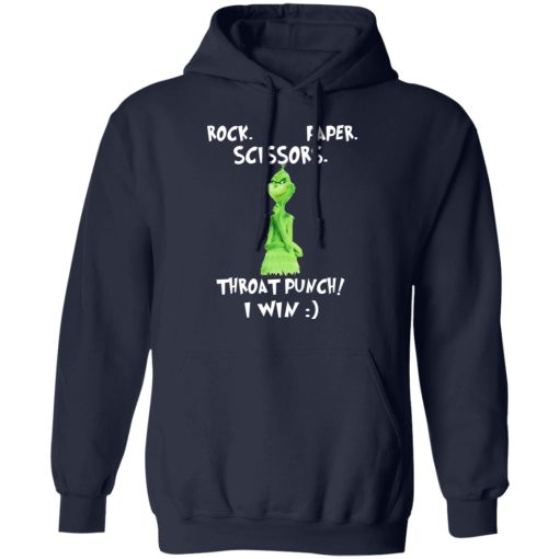 The Grinch Rock Paper Scissors Throat Punch I Win T-Shirts 11