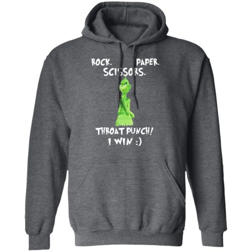 The Grinch Rock Paper Scissors Throat Punch I Win T-Shirts 12