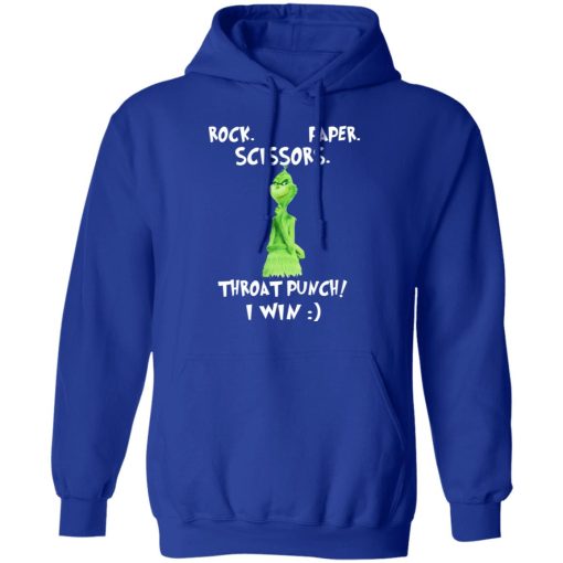 The Grinch Rock Paper Scissors Throat Punch I Win T-Shirts 13