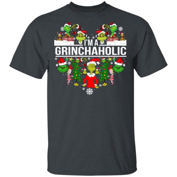 The Grinch I’m A Grinchaholic Christmas T-Shirts 2