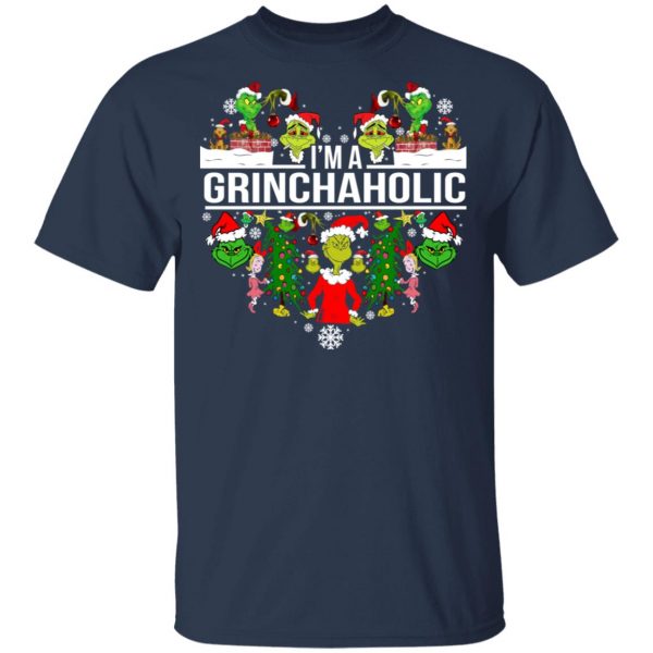 The Grinch I’m A Grinchaholic Christmas T-Shirts 3