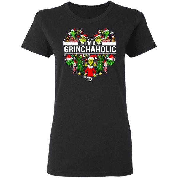 The Grinch I’m A Grinchaholic Christmas T-Shirts 5