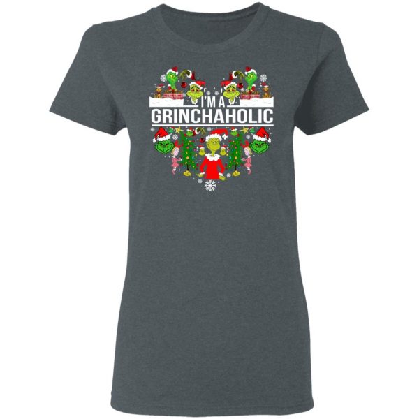 The Grinch I’m A Grinchaholic Christmas T-Shirts 6