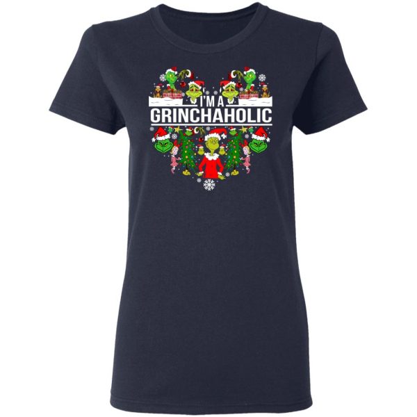 The Grinch I’m A Grinchaholic Christmas T-Shirts 7