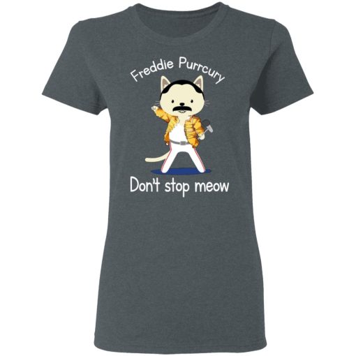 Freddie Purrcury Don't Stop Meow T-Shirts - Image 6