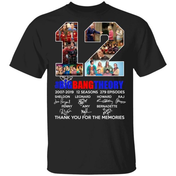 12 Years The Big Bang Theory T-Shirts 1