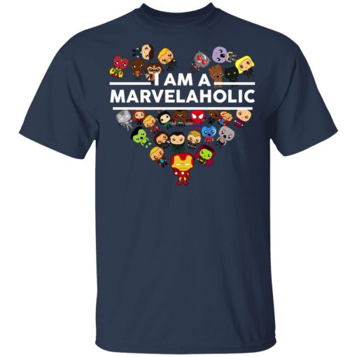 I Am A Marvelaholic T-Shirts - Image 3