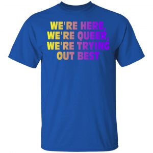 We're Here We're Queer We're Trying Out Best T-Shirts, Hoodies, Sweatshirt 16