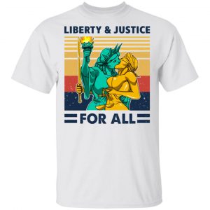 Liberty & Justice For All Vintage T-Shirts, Hoodies, Sweatshirt Apparel 2