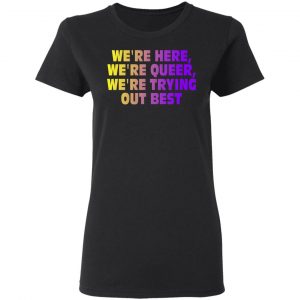 We're Here We're Queer We're Trying Out Best T-Shirts, Hoodies, Sweatshirt 17