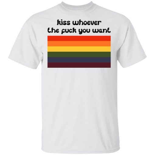 LGBT Kiss Whoever The Fuck You Want T-Shirts, Hoodies, Sweatshirt 2