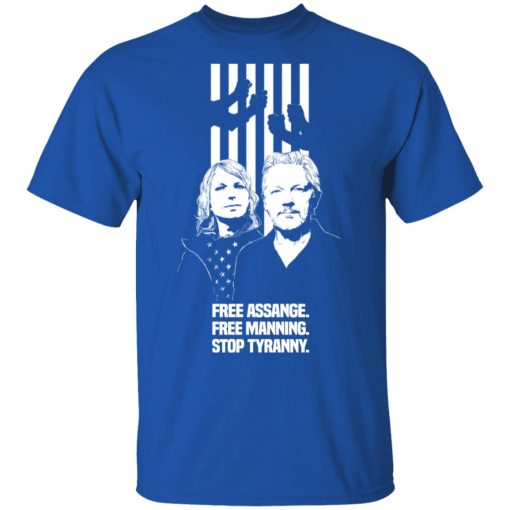 Free Assange. Free Manning. Stop Tyranny T-Shirts, Hoodies, Sweatshirt - Image 4