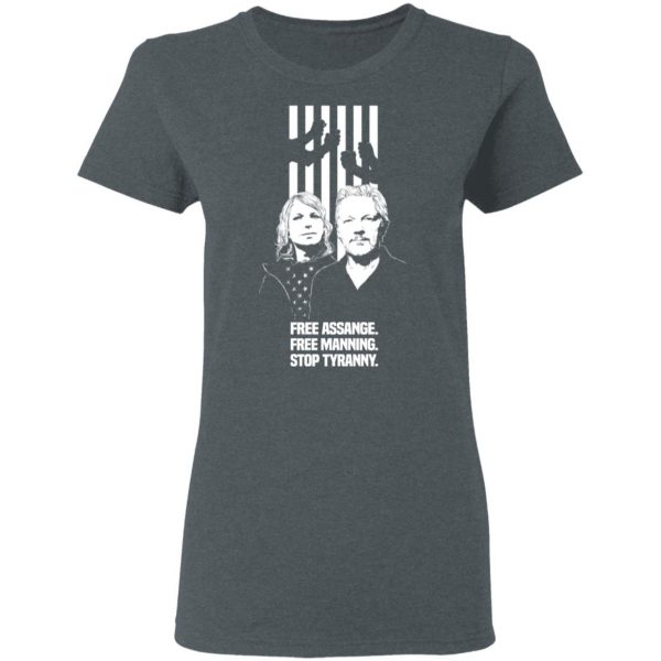 Free Assange. Free Manning. Stop Tyranny T-Shirts, Hoodies, Sweatshirt 6