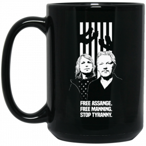 Free Assange. Free Manning. Stop Tyranny Mug Coffee Mugs 2
