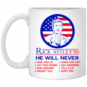 Rick Astley 2020 He Will Never Mug Coffee Mugs