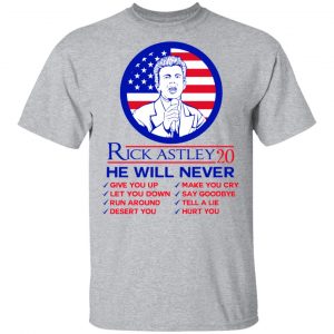 Rick Astley 2020 He Will Never T-Shirts, Hoodies, Sweatshirt 14