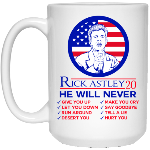 Rick Astley 2020 He Will Never Mug - Image 3