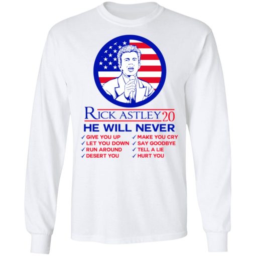 Rick Astley 2020 He Will Never T-Shirts, Hoodies, Sweatshirt 3