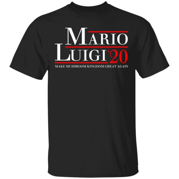 Mario Luigi 2020 Make Mushroom Kingdom Great Again T-Shirts, Hoodies, Sweatshirt 1