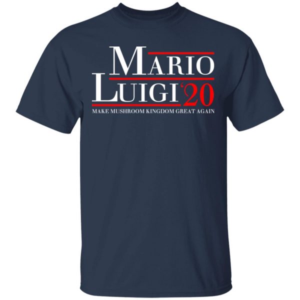Mario Luigi 2020 Make Mushroom Kingdom Great Again T-Shirts, Hoodies, Sweatshirt 3