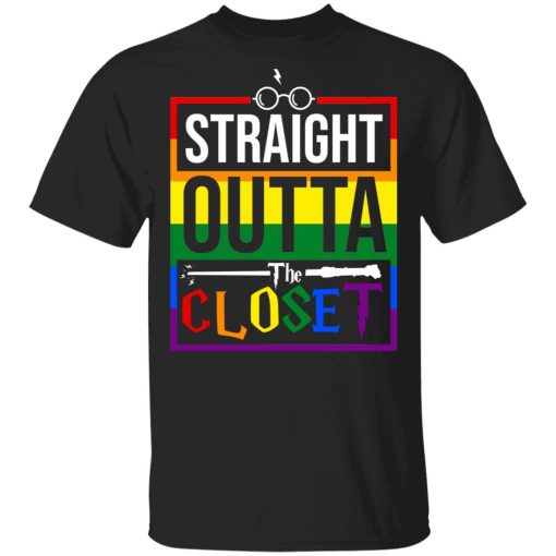 Straight Outta Closet Pride LGBT T-Shirts, Hoodies, Sweatshirt 1