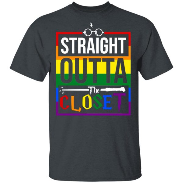 Straight Outta Closet Pride LGBT T-Shirts, Hoodies, Sweatshirt 2