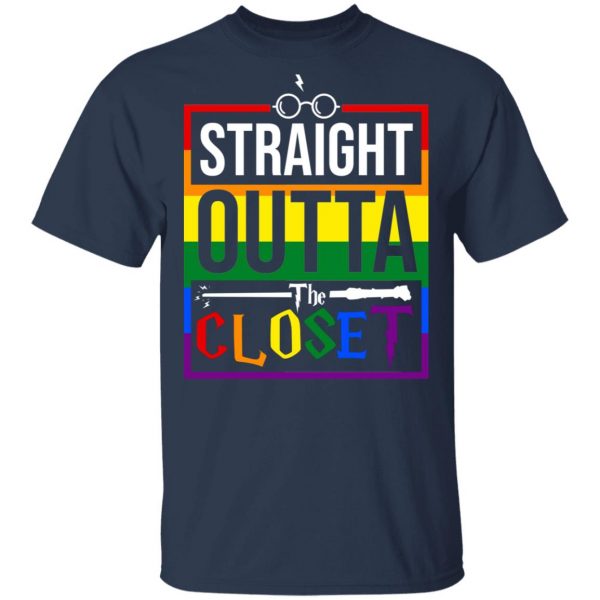 Straight Outta Closet Pride LGBT T-Shirts, Hoodies, Sweatshirt 3